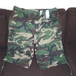 Mens camouflage shorts